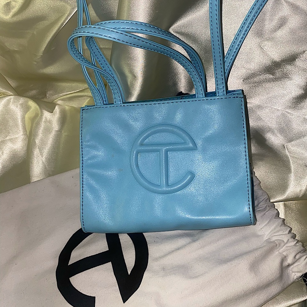 Telfar Pool Blue Small (mini) crossbody bag